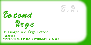 botond urge business card